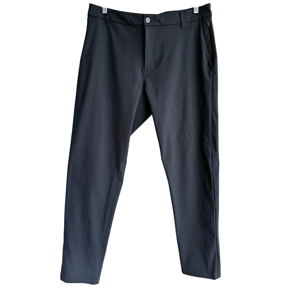 Lululemon Commission Slim Fit Pant Warpstreme Dark Gray Obsidian Men 34X31